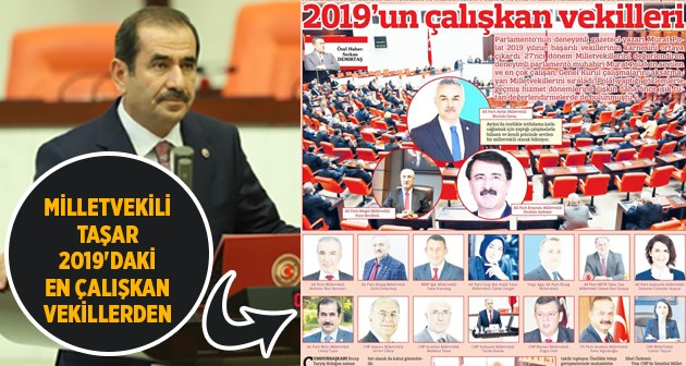 Milletvekili Cemal Taşar, 2019 yılının en başarılı vekilleri listesinde