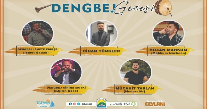 Tatvan'da 'Dengbej Gecesi'nin İkinci Programı Düzenlenecek