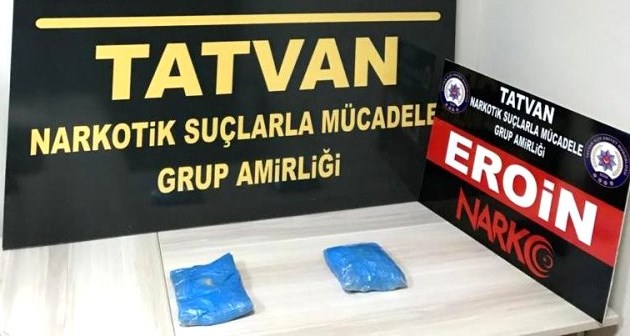 Tatvan'da 509 gram eroin ele geçirildi