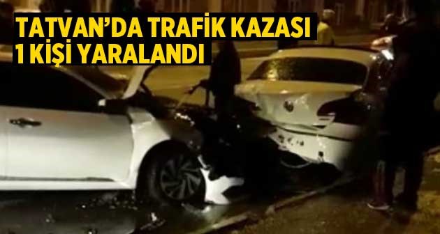 Tatvan'da trafik kazası 1 yaralı