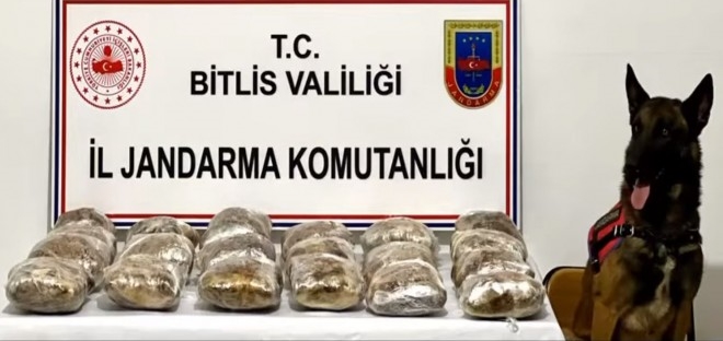Bitlis’te 20 kilo uyuşturucu madde ele geçirdi