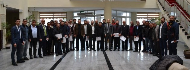 Bitlis'teki spor kulüplerine teşekkür belgesi